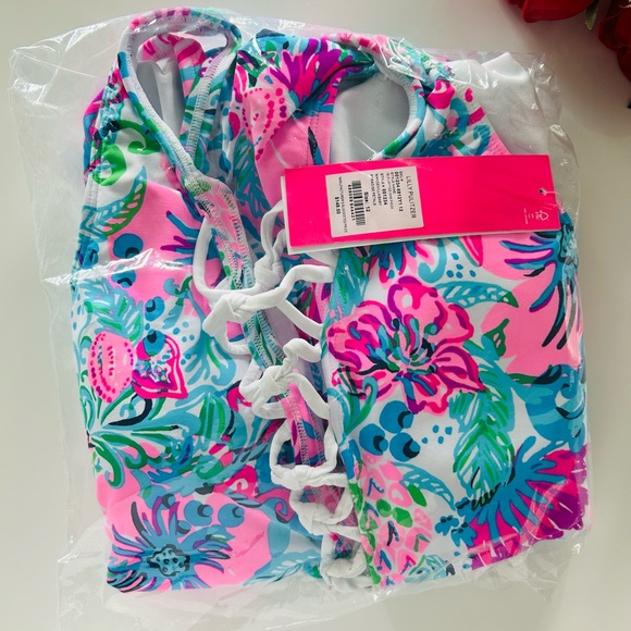 Lilly Pulitzer Isle Lattice One-Piece Swimsuit - Picture 9 of 9